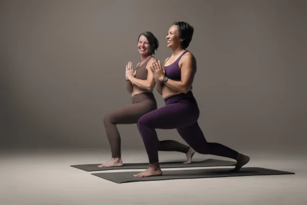 ladies doing yoga exercise